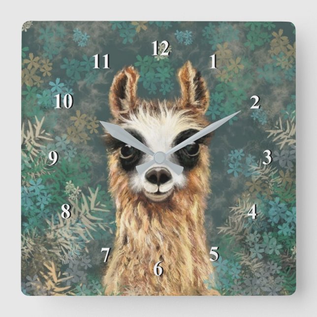 Funny Llama Clock (Front)