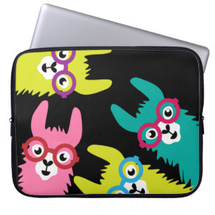 Funny Llama Colourful Camelid Laptop Sleeve