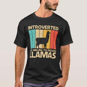 Funny Llama For Men Women Alpaca Farming Zookeeper T-Shirt