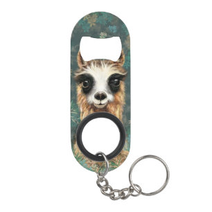 Funny Llama Keychain Bottle Opener
