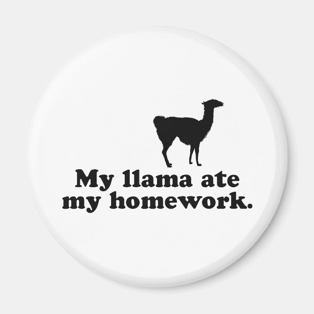 Funny Llama Magnet (Front)
