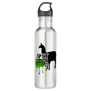 Funny Llama Meme Spit Happens 710 Ml Water Bottle