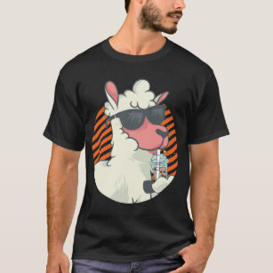Funny Llama Outfit Alpaca Lover T-Shirt