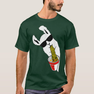 Funny Llama Peru Eat Ramen Anime Japanese Noodles T-Shirt