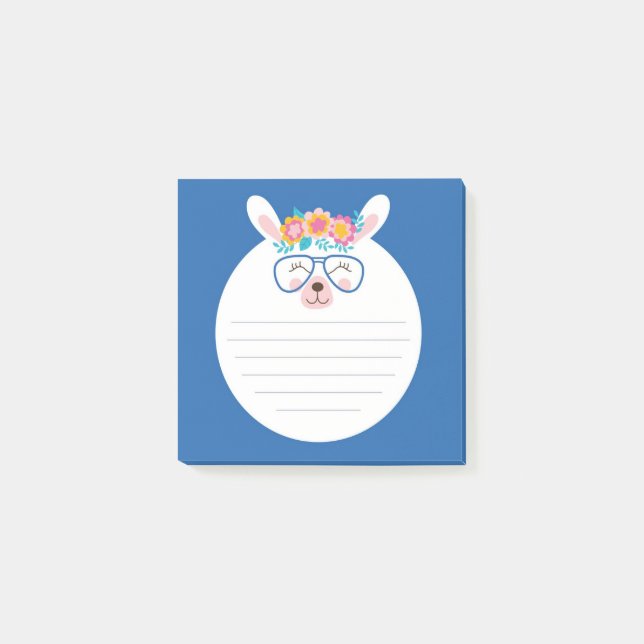 Funny Llama Post-it Notes (Front)