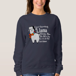 Funny Llama Sweatshirt - "Cold Llama" Women's Top