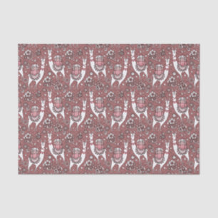 Funny Llamas Pattern Tissue Paper