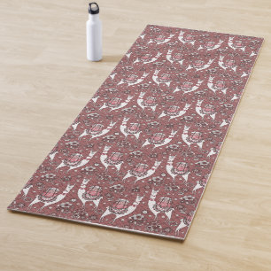 Funny Llamas Pattern Yoga Mat