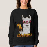 Funny LLAMOSA llama Mimosa Wine Alcohol Drinking Sweatshirt<br><div class="desc">Funny LLAMOSA llama Mimosa Wine Alcohol Drinking</div>