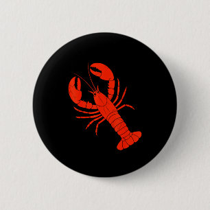 Funny Lobster Design For Men Women Kids Animal Lob 6 Cm Round Badge