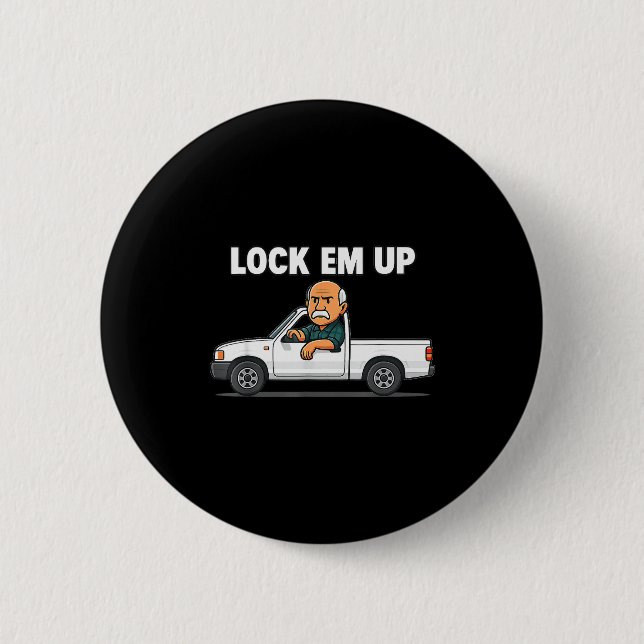 Funny Lock Em Up Private Property  6 Cm Round Badge (Front)
