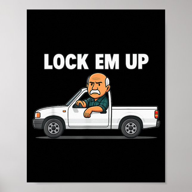 Funny Lock Em Up Private Property  Poster (Front)