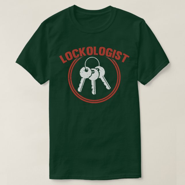 Funny Lockologist Locksmith Lock Picking T-Shirt (Design Front)