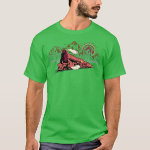 Funny Locomotive Railroad Graphic Railway Lovers 4 T-Shirt
