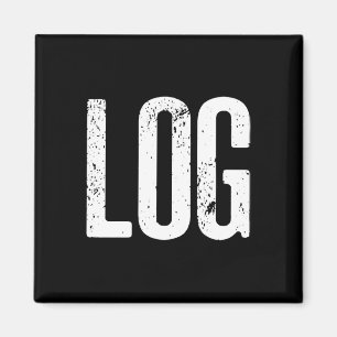 Funny Log Halloween Beaver Log Meme Magnet