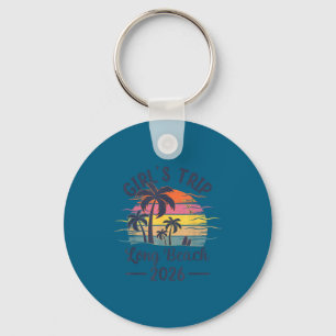 Funny Long Beach Ca Trip Vintage Key Ring