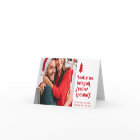 Funny Look at Us Christmas Photo | Red