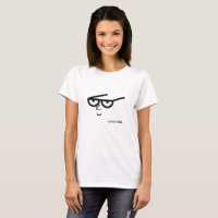 Funny-looking Face with Eyeglasses "Geeks Rule"