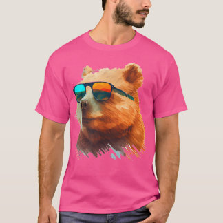 Funny Looking Wombat With Sunglasses T-Shirt