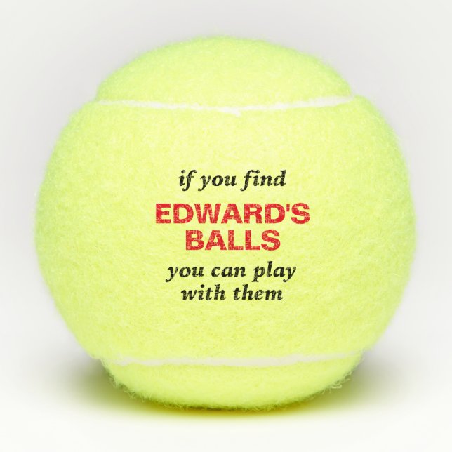 Funny Lost Ball Quote with Personalised Name (Front)