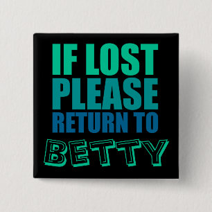Funny Lost Couples 15 Cm Square Badge