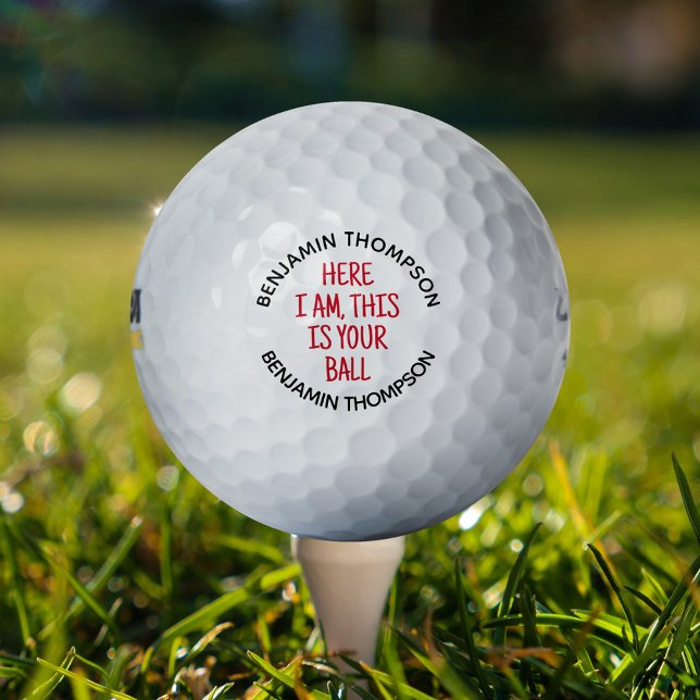 Funny Lost Custom Name Golf Balls (Creator Uploaded)
