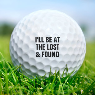 Funny Lost & Found Duffer Golfer Bad Golfing Joke Golf Balls