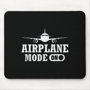 Funny Lots Aviation Flight Aeroplane Lot Mode On M Mouse Pad