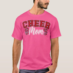 Funny Loud Proud Cheer Mum Mama Cheerleading Red B T-Shirt