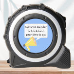 Funny Loudspeaker Numbers Humour Quote Measuring 1<br><div class="desc">A funny tape measure with picture of a loudspeaker, and words 'Come in number 7, 6, 5, 4, 3, 2, 1, your time is up!' The phrase is usually used at boating lakes, where users are called in by number once their session ends. An ideal novelty gift for the DIY...</div>