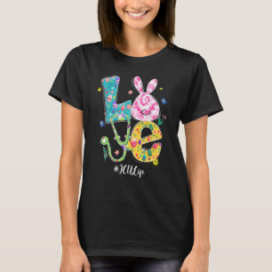 Funny Love Bunny Icu Nurse Easter Day Nursing Stet T-Shirt