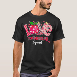 Funny LOVE Counselor Squad Teacher Valentines Day  T-Shirt
