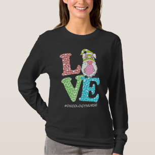 Funny Love Gnome Oncology Nurse Leopard Happy East T-Shirt