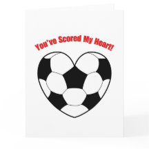 Funny Love Heart Football Pun Valentine’s Card