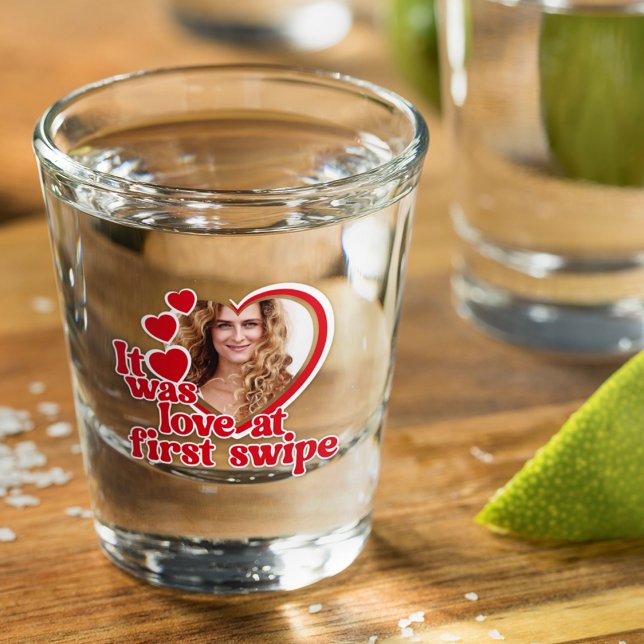 Funny Love Heart Photo Shot Glass (Creator Uploaded)