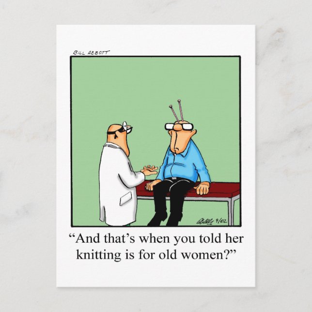 Funny Love & Marriage Humour Postcard (Front)