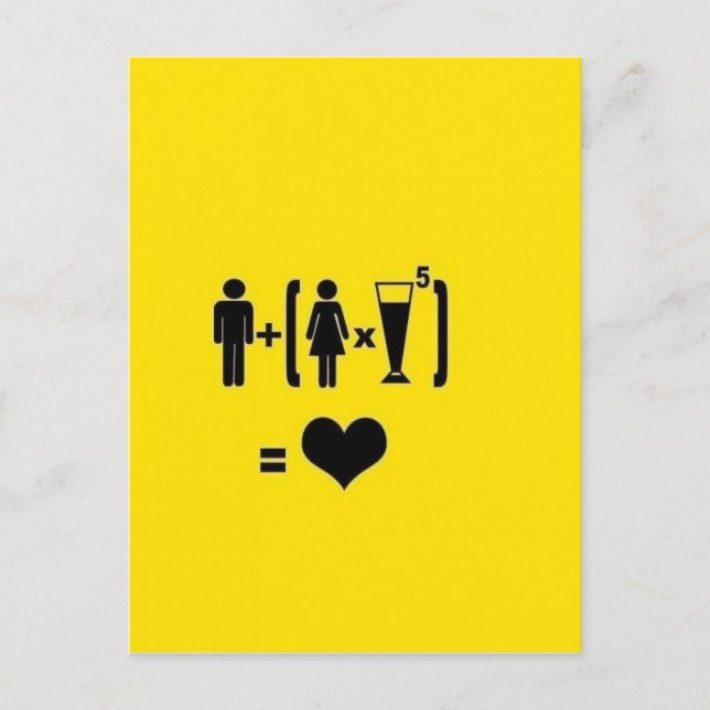 Funny Love Quotes Postcard (Front)