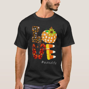 Funny Love wawalife Pumpkin Flip Flops wawa Life H T-Shirt