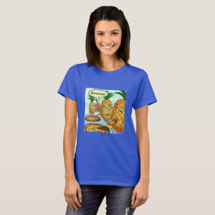 Funny LTCartoons Pineapple Pizza Cartoon T-Shirt