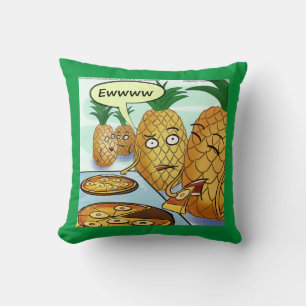 Funny LTCartoons Pineapple Pizza Comic Cushion