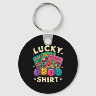 Funny Lucky Bingo Funny Gambling Bingo Player Men Key Ring