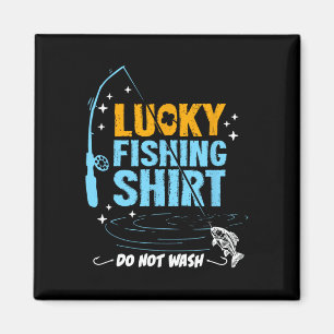 Funny Lucky Fishing Gifts For Men Boys Women Dad Magnet