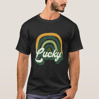 Funny Lucky Rainbow Graphic St Patrick's Day Irish T-Shirt