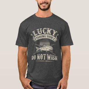Funny Lucky Trout Fishing Graphic For Women Men Fi T-Shirt