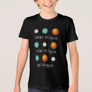 Funny Lunar Solar Eclipse Apocalypse Tri-Blend Shirt