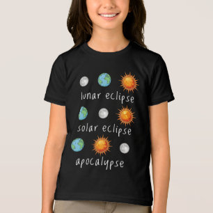 Funny Lunar Solar Eclipse Apocalypse Tri-Blend Shirt