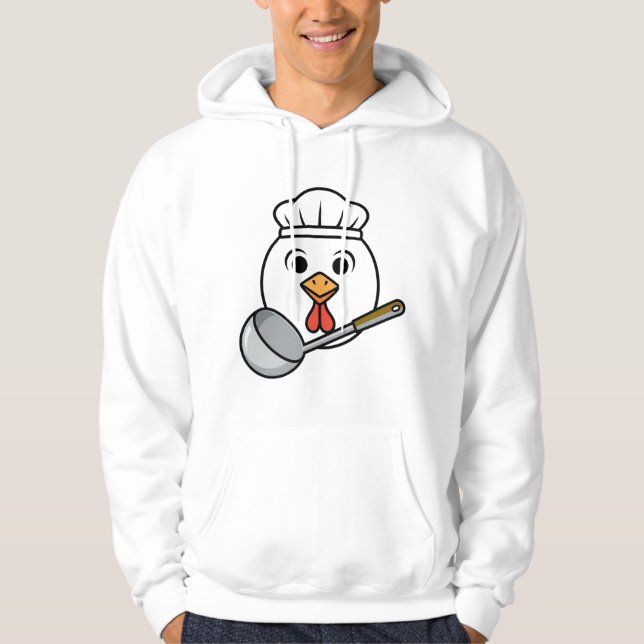 Funny Lunch Lady Shirt, Chicken Head Cafeteria Tee (Front)