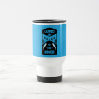 funny lure fishing travel mug fishing trip