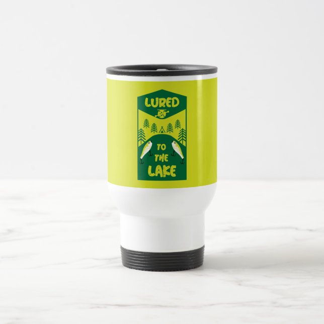 funny lure fishing travel mug fishing trip (Center)