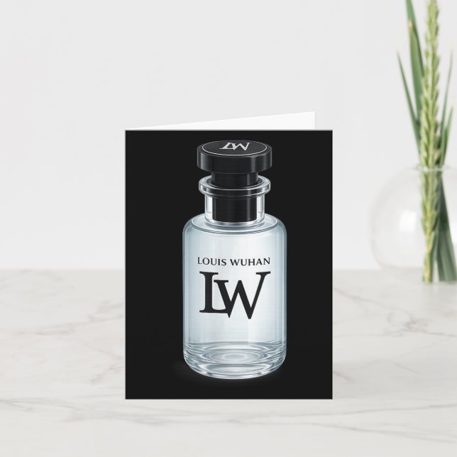 Funny lw glass bottle sprayer meme  card (Front)